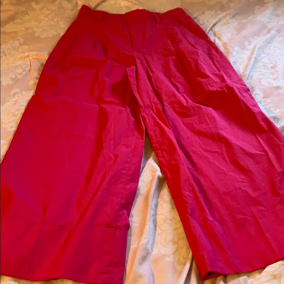 Zara Pants & Jumpsuits Zara Fuchsia Culottes Poshmark